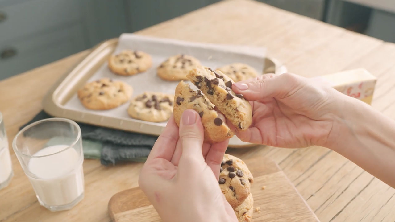 Cookies con chips de chocolate